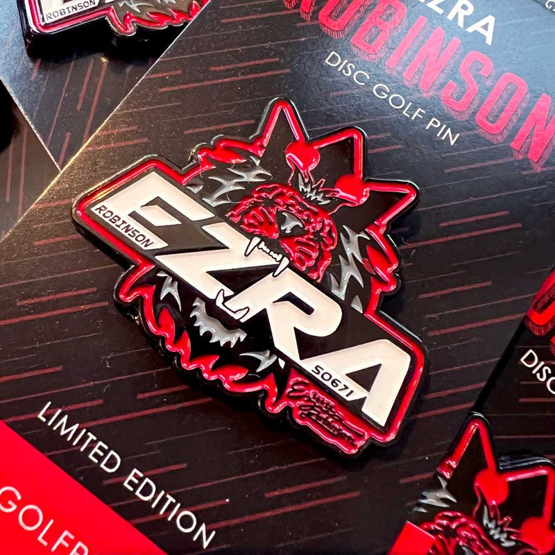Load image into Gallery viewer, Ezra Robinson Pin - Metal Backer