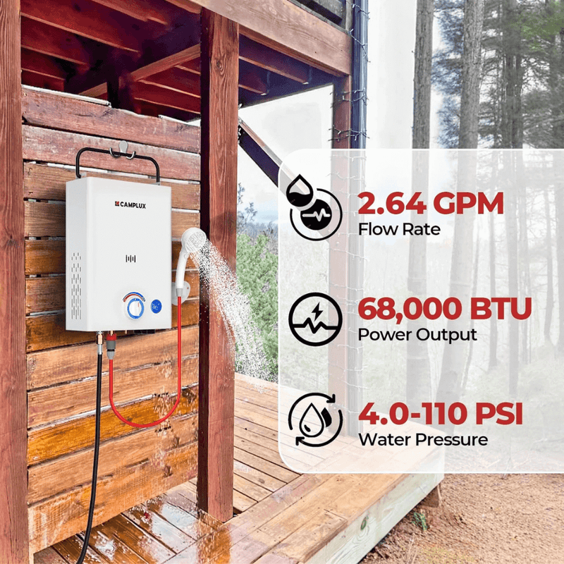 Load image into Gallery viewer, Camplux First F10 Pro LPG Camping Water Heater Pump Kit