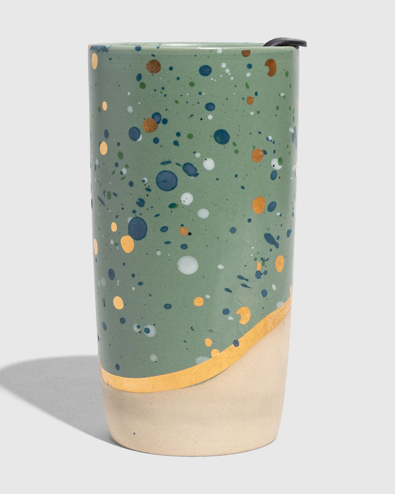 Load image into Gallery viewer, 10 oz. Insulated Stoneware Travel Mug