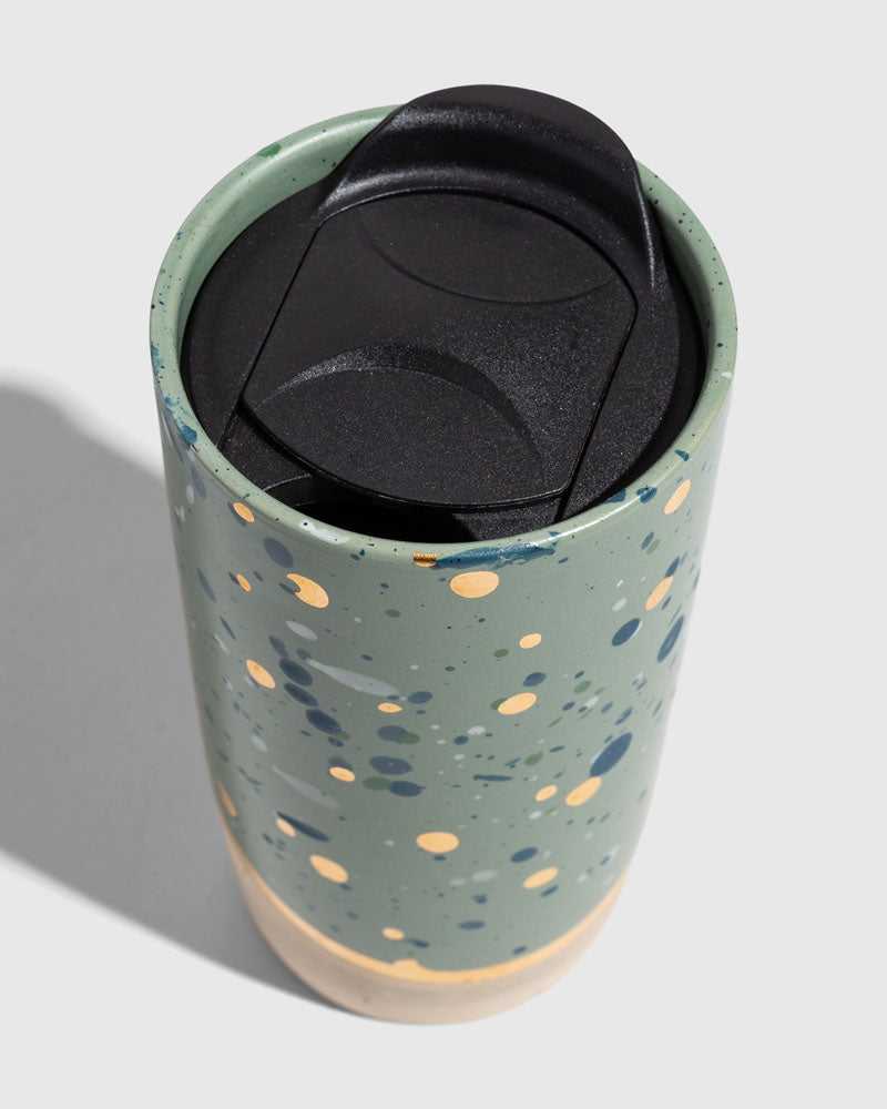 Load image into Gallery viewer, 10 oz. Insulated Stoneware Travel Mug
