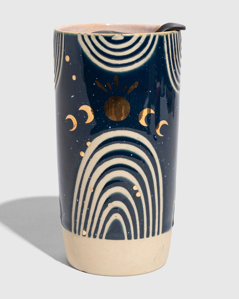Load image into Gallery viewer, 10 oz. Insulated Stoneware Travel Mug