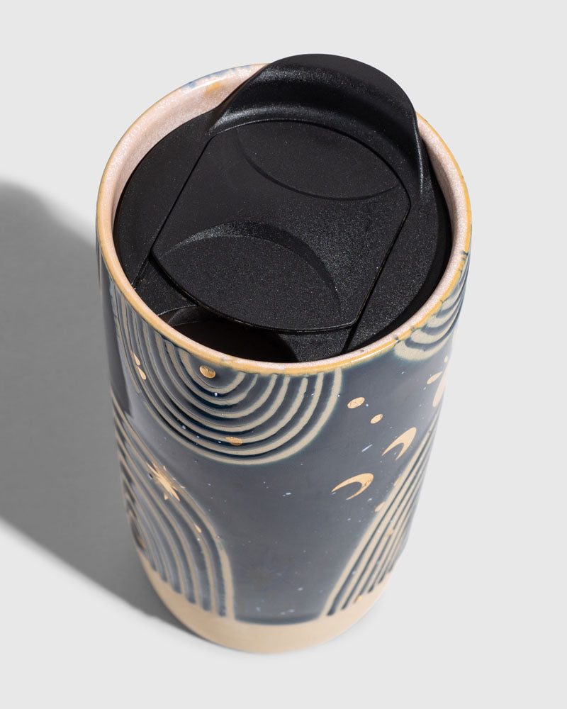 Load image into Gallery viewer, 10 oz. Insulated Stoneware Travel Mug
