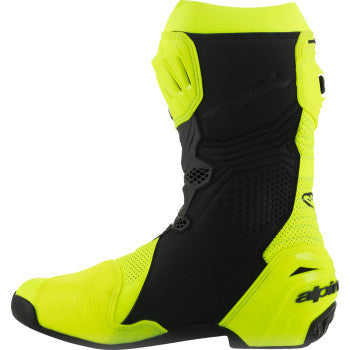 ALPINESTARS Supertech R Vented Boots - Fluorescent Yellow/Black - US 6.5 / EU 40 2220121-551-40