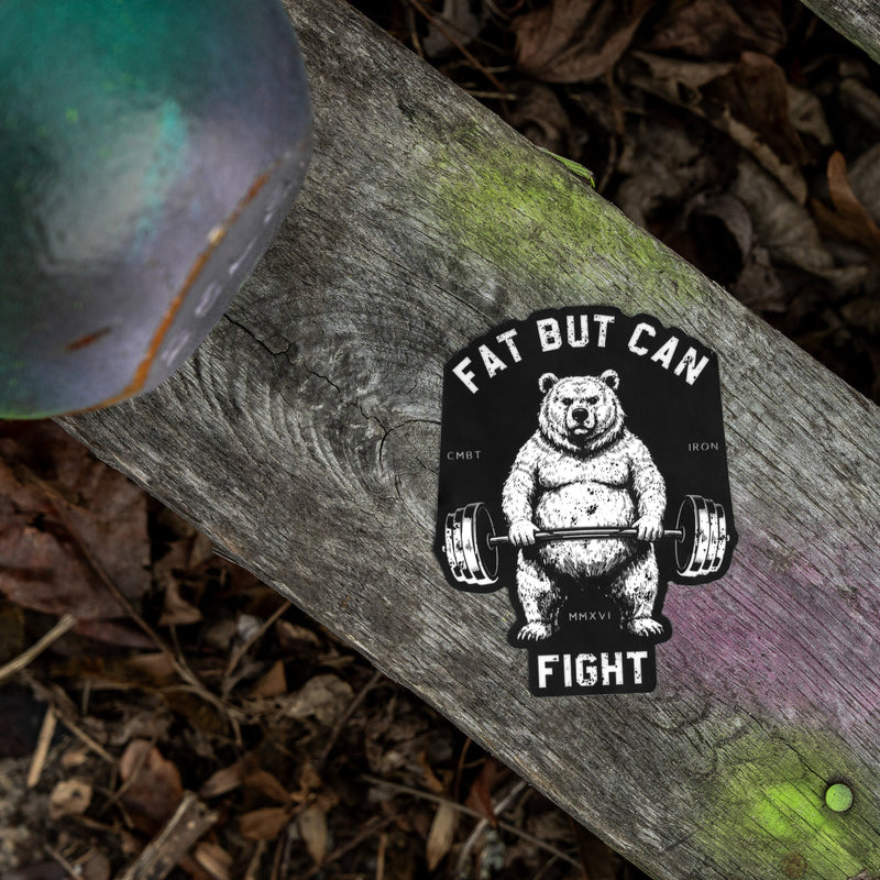 Load image into Gallery viewer, Fat But Can Fight Decal
