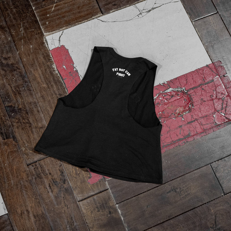 Load image into Gallery viewer, Fat But Can Fight Women's Tank Crop Top