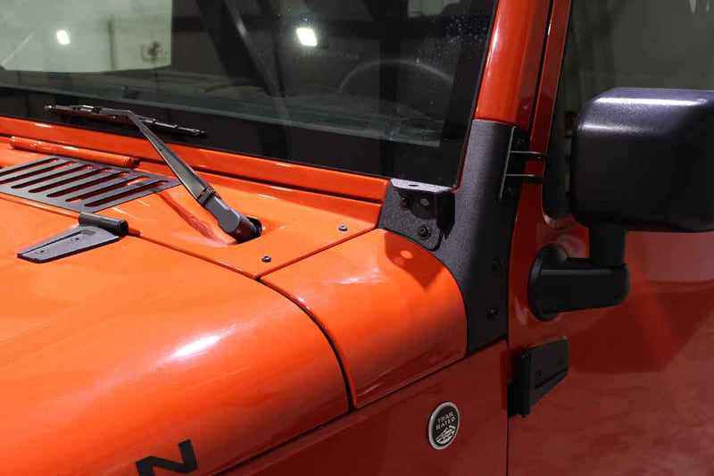 Load image into Gallery viewer, Fishbone Offroad Windshield Light Bracket for 2007-2018 Jeep Wrangler FB21015