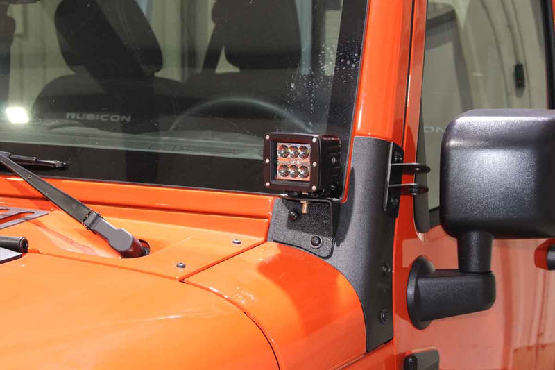 Load image into Gallery viewer, Fishbone Offroad Windshield Light Bracket for 2007-2018 Jeep Wrangler FB21015