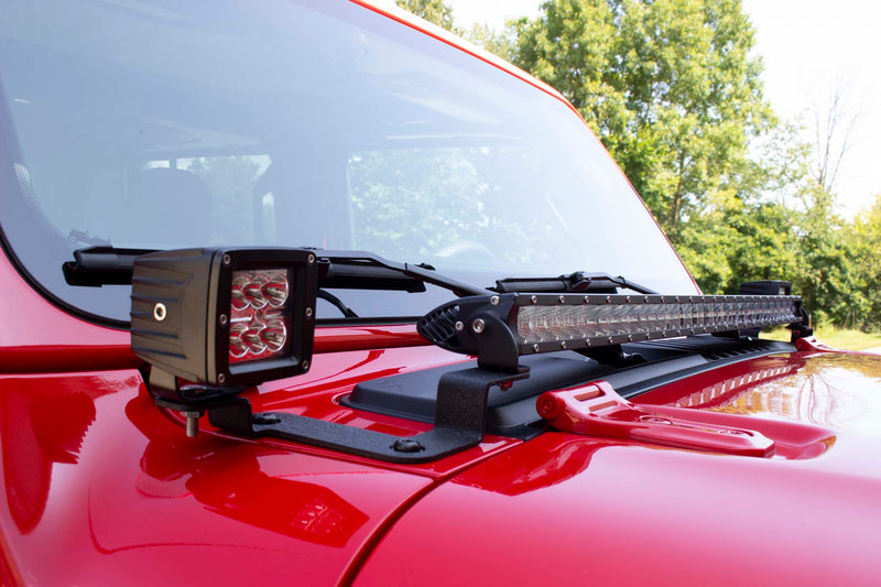 Load image into Gallery viewer, Fishbone Offroad Cowl Light Brackets for 2018 & Up Jeep Wrangler/Gladiator FB21110