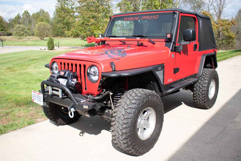 Load image into Gallery viewer, Fishbone Offroad Hi-Lift Jack Hood Mount for 1997-2006 Jeep Wrangler FB21313