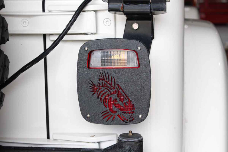 Load image into Gallery viewer, Fishbone Offroad Tail Light Covers for 1976-2006 Jeep CJ & Wrangler FB31044
