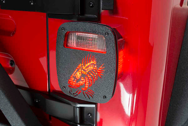 Load image into Gallery viewer, Fishbone Offroad Tail Light Covers for 1976-2006 Jeep CJ & Wrangler FB31044