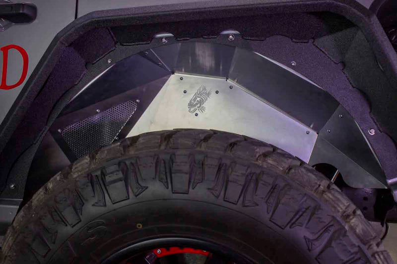 Load image into Gallery viewer, Fishbone Offroad 2018-Current Jeep Wrangler JL Raw Aluminum Inner Fenders - Legacy Model - Set FB33108