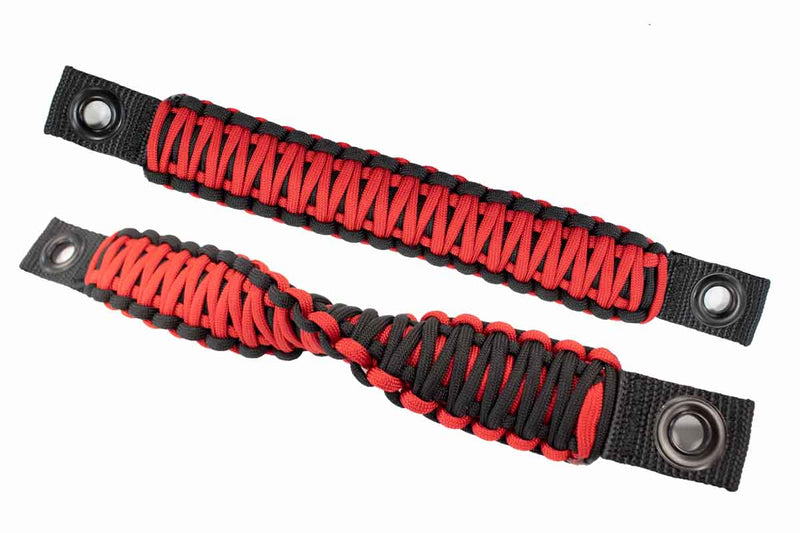 Load image into Gallery viewer, Fishbone Offroad Red Paracord Door Handles for 1997-2006 Jeep Wrangler FB55286