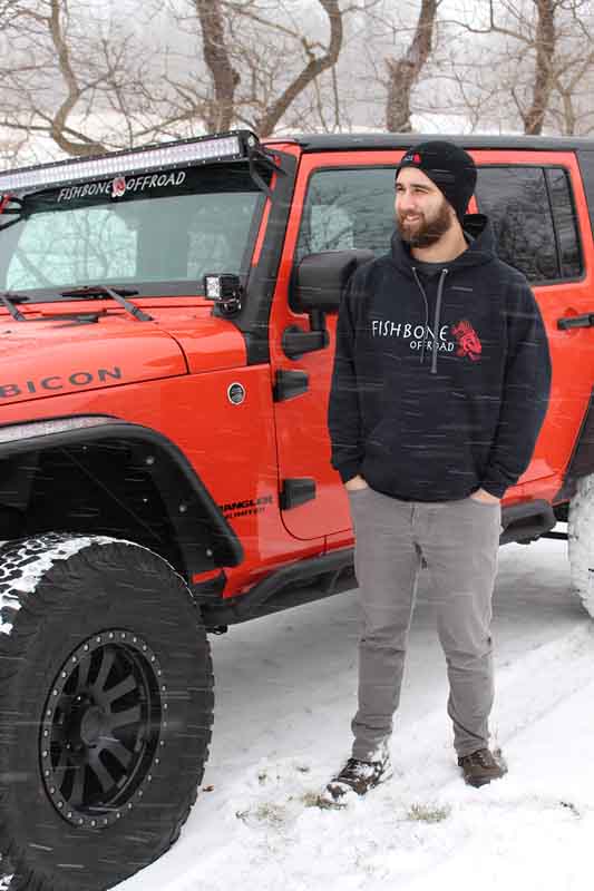 Load image into Gallery viewer, Fishbone Offroad Logo Beanie - Black - One Size