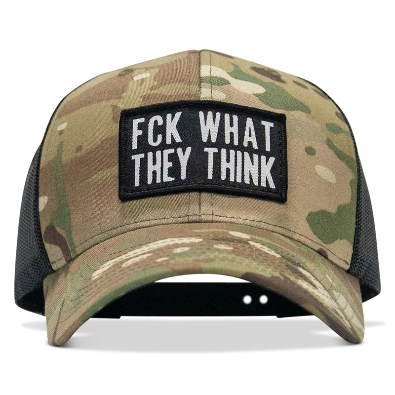 Load image into Gallery viewer, FCK What They Think Patch Snapback Hat