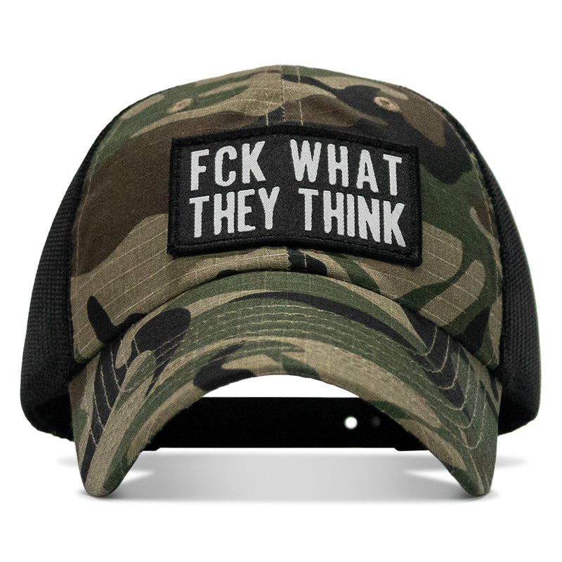 Load image into Gallery viewer, Fck What They Think Patch Tactical Ripstop Mesh Snapback Hat