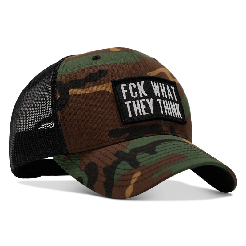 Load image into Gallery viewer, FCK What They Think Patch Snapback Hat