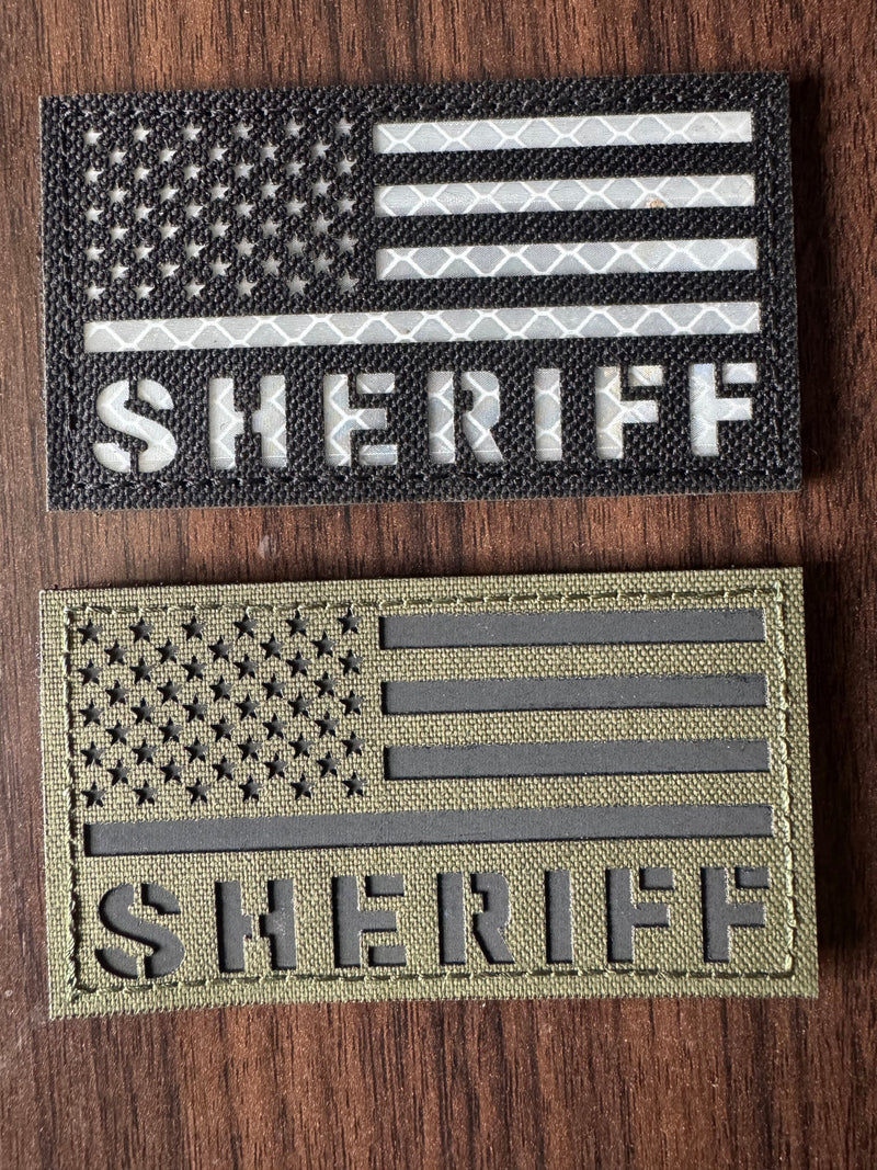 Load image into Gallery viewer, 2x3.5” Sheriff Patch IR or Reflective