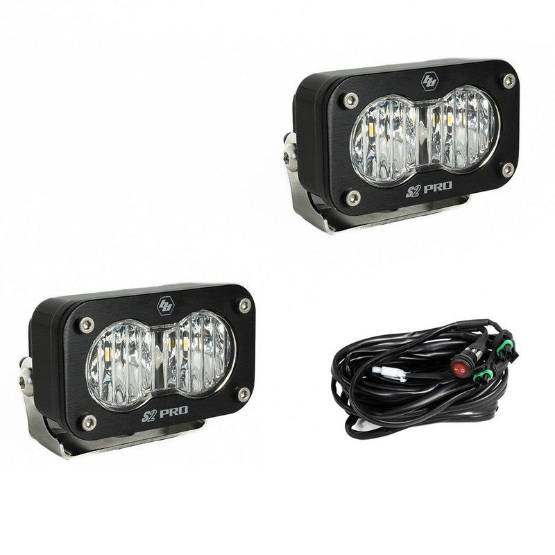 Load image into Gallery viewer, S2 Pro Black LED Auxiliary Light Pod Pair - Universal