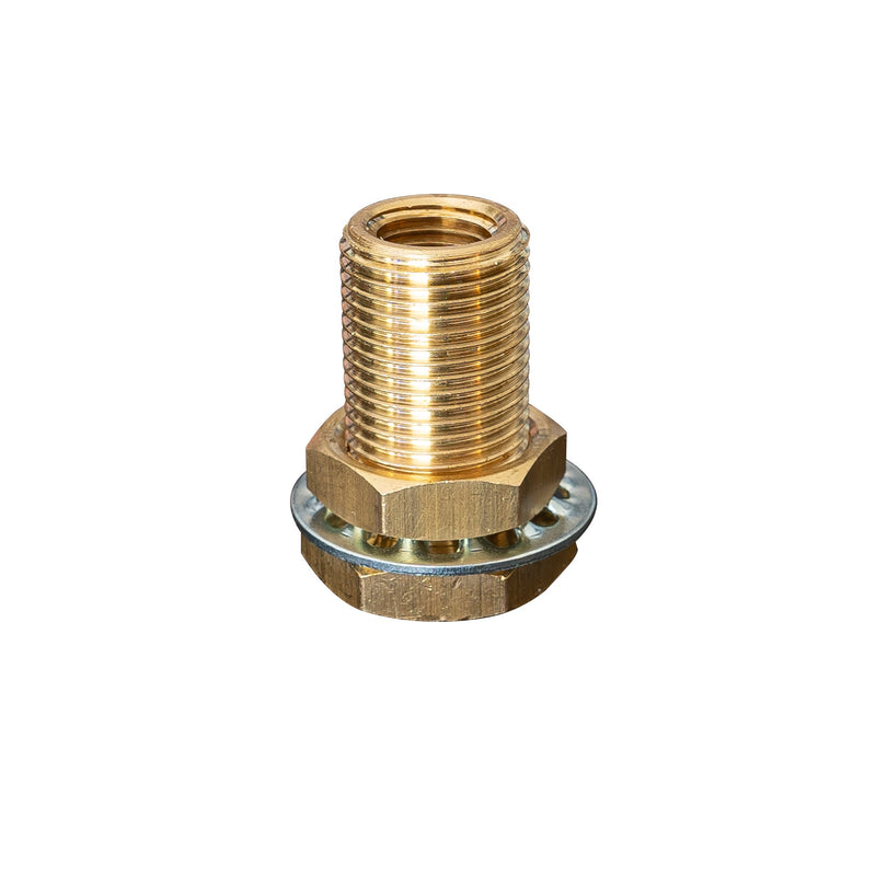 Load image into Gallery viewer, 1/4" FPT x 1/4" FPT Brass Bulkhead