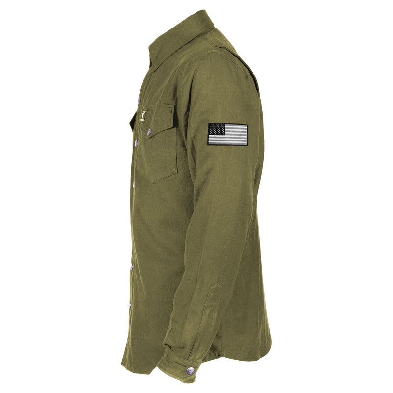 Load image into Gallery viewer, Protective Flannel Shirt - Army Green Solid