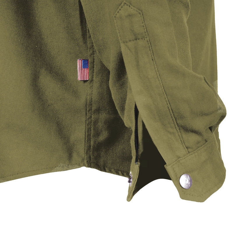 Load image into Gallery viewer, Protective Flannel Shirt - Army Green Solid
