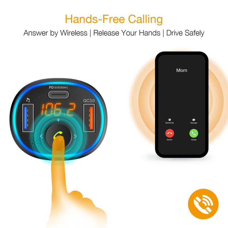 Load image into Gallery viewer, Rexing FM3 FM Transmitter Car Charger w/Bluetooth 5.0