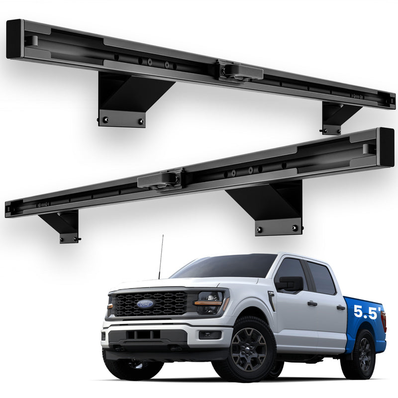 Load image into Gallery viewer, Integral Rails + Tie-down Cleats - Ford F150 & Raptor 2015+ (5.5' Bed Only)