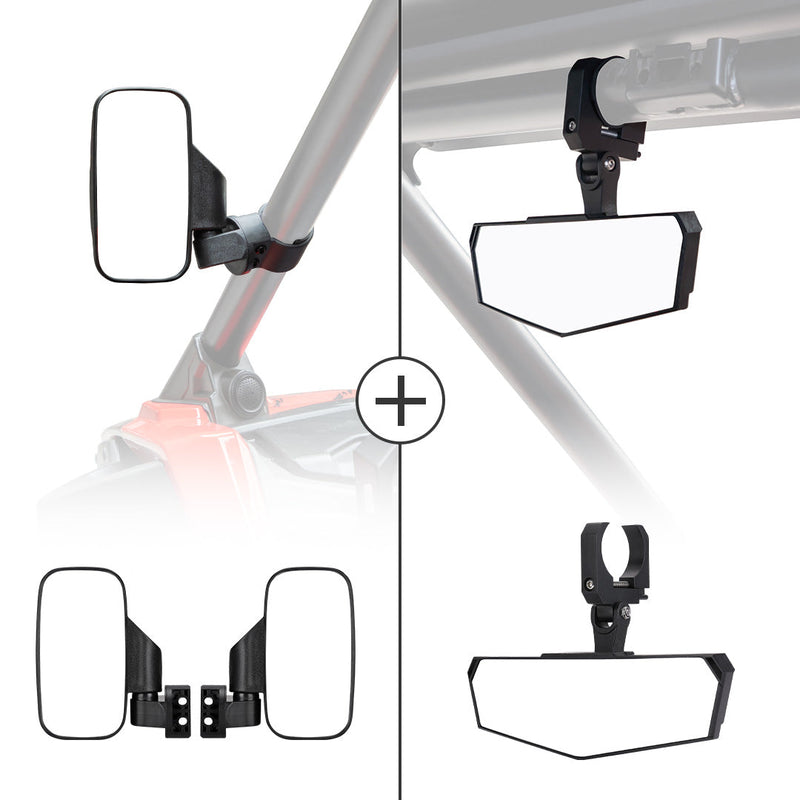 Load image into Gallery viewer, UTV 1.75" / 2" Side Mirror and Race Convex Mirror