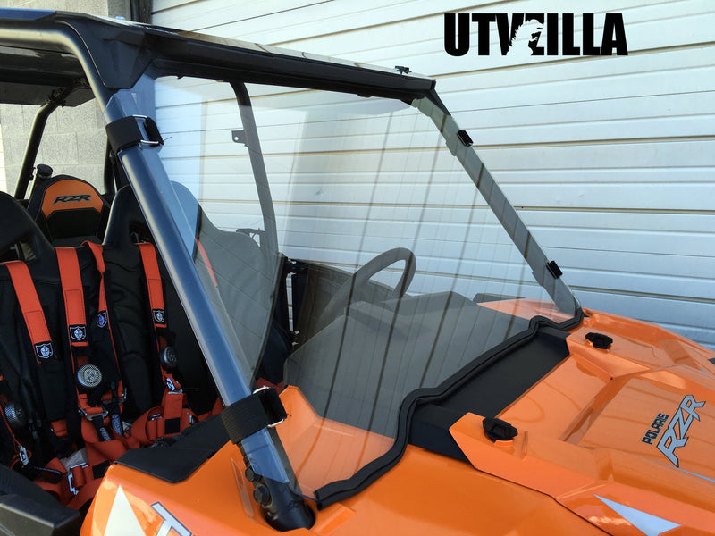 Load image into Gallery viewer, Full Polycarbonate Windshield with Quick Straps for RZR 900, 1000, TURBO (upgrade options)