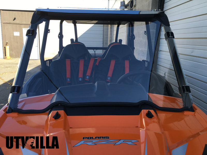 Load image into Gallery viewer, Full Polycarbonate Windshield with Quick Straps for RZR 900, 1000, TURBO (upgrade options)