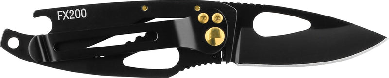 Load image into Gallery viewer, Coast FX200 Folding Knife Stainless Steel 2.0" Length w/ Bottle Opener - Clam Pack 20690