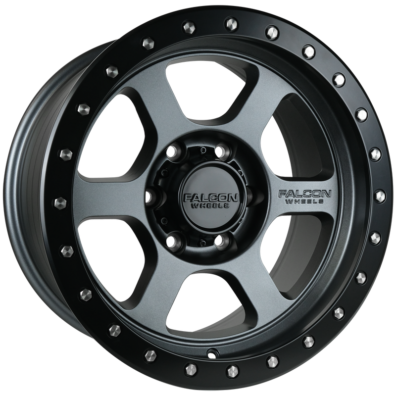 Load image into Gallery viewer, T1 - Matte Gunmetal 17x9