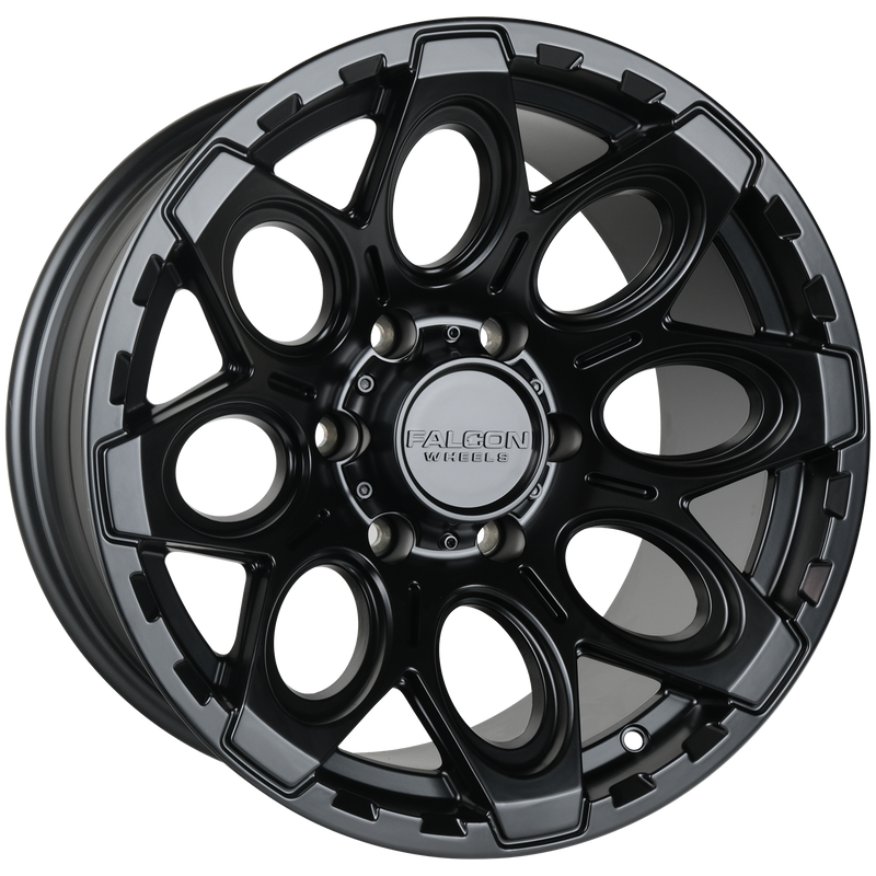 Load image into Gallery viewer, T6 - Matte Black 17x9