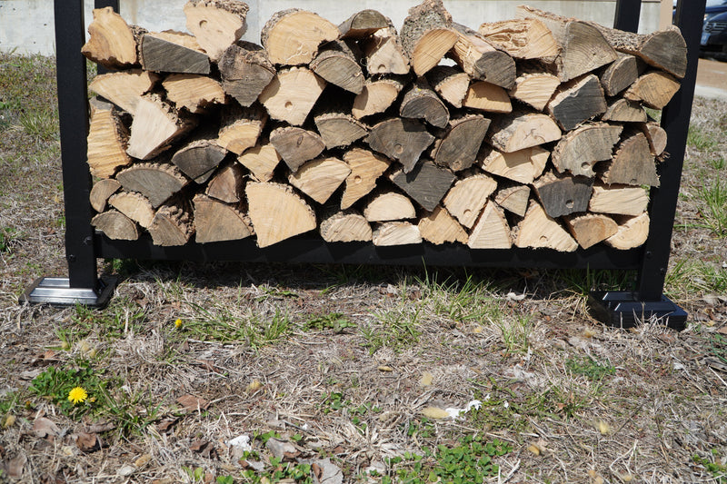 Load image into Gallery viewer, Firewood Rack Support Bases Black or Brown Woodhaven