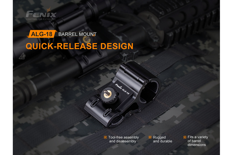 Load image into Gallery viewer, Fenix ALG-18 Flashlight Barrel Mount