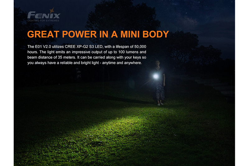 Load image into Gallery viewer, Fenix E01 V2.0 AAA LED Flashlight