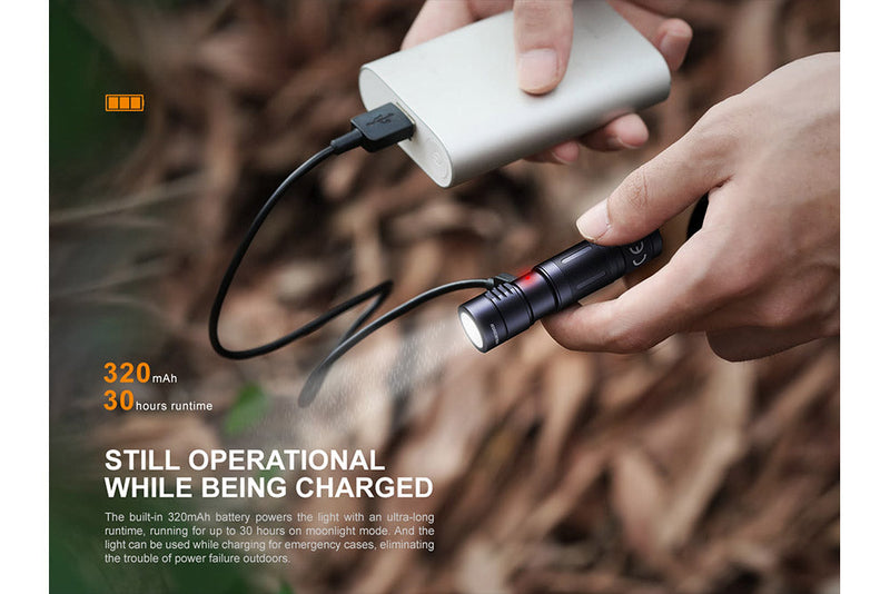 Load image into Gallery viewer, Fenix E05R Mini Keychain LED Flashlight - 400 Lumens