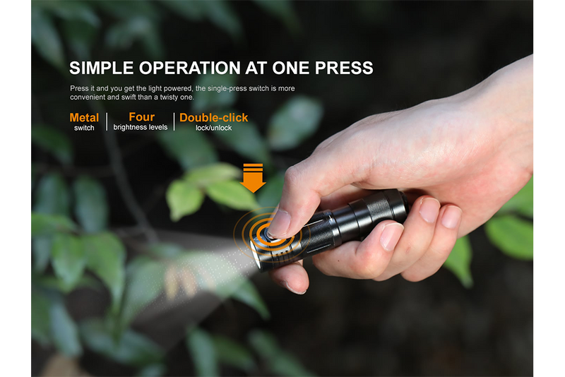 Load image into Gallery viewer, Fenix E09R Rechargeable High-Output Flashlight - 600 Lumens