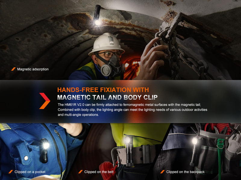 Load image into Gallery viewer, Fenix HM61R V2 Rechargeable LED Headlamp - 1600 Lumens
