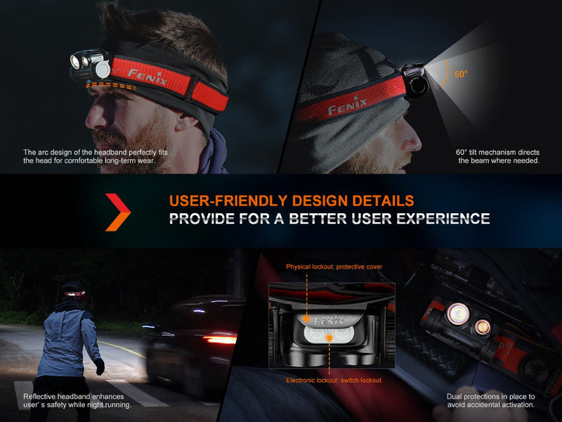 Load image into Gallery viewer, Fenix HM65R-DT Trail Running LED Headlamp
