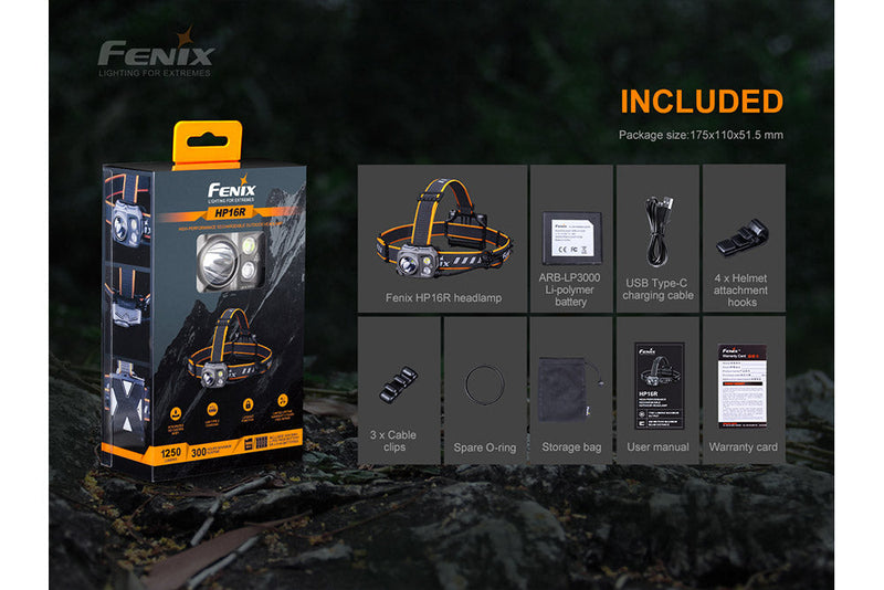 Load image into Gallery viewer, Fenix HP16R Rechargeable Headlamp - 1250 Lumens