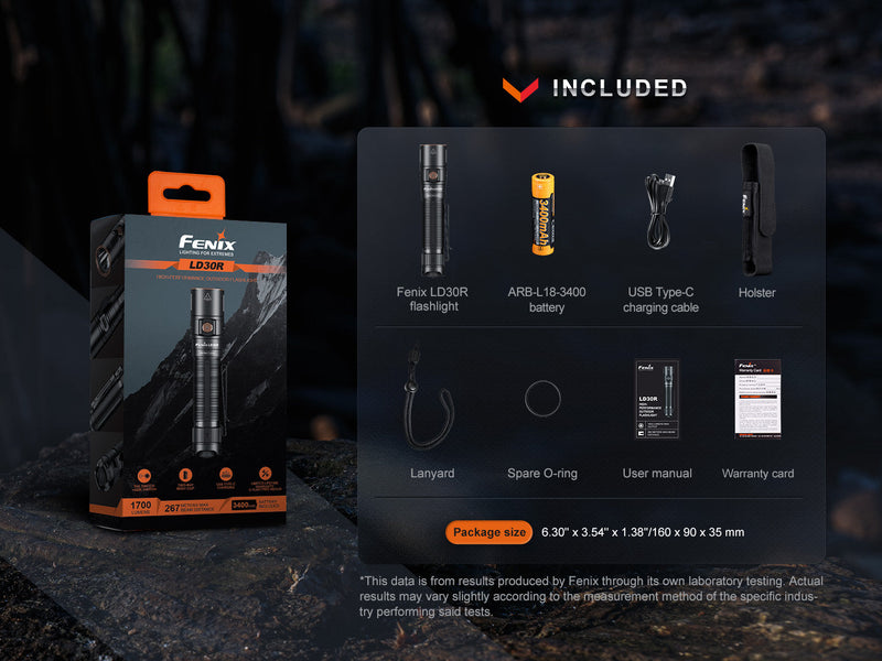 Load image into Gallery viewer, Fenix LD30R High-Performance Lightweight Flashlight