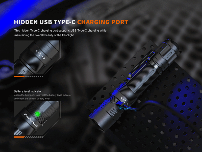 Load image into Gallery viewer, Fenix PD32R Rechargeable Silent Switch LED Flashlight