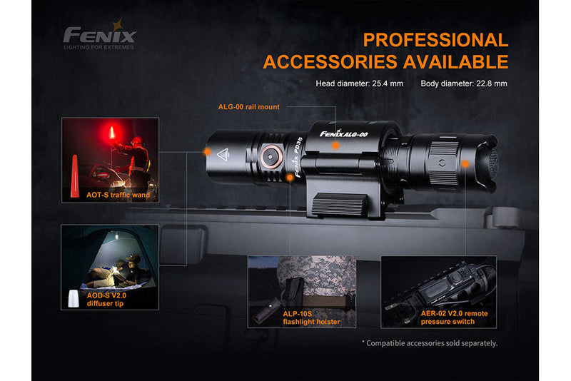 Load image into Gallery viewer, Fenix PD35 V3.0 Everyday Carry Flashlight - 1700 Lumens