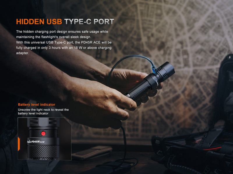 Load image into Gallery viewer, Fenix PD45R ACE Multi-Mode Tactical Flashlight