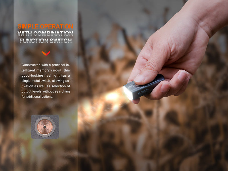 Load image into Gallery viewer, Fenix E03R V2 Keychain Flashlight