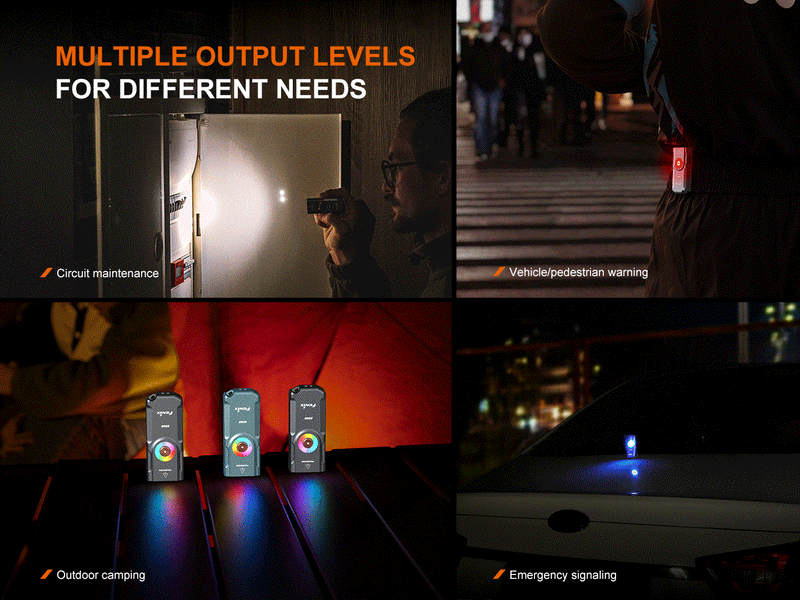 Load image into Gallery viewer, Fenix E06R Keychain Light with White, UV, and Red Laser Lights