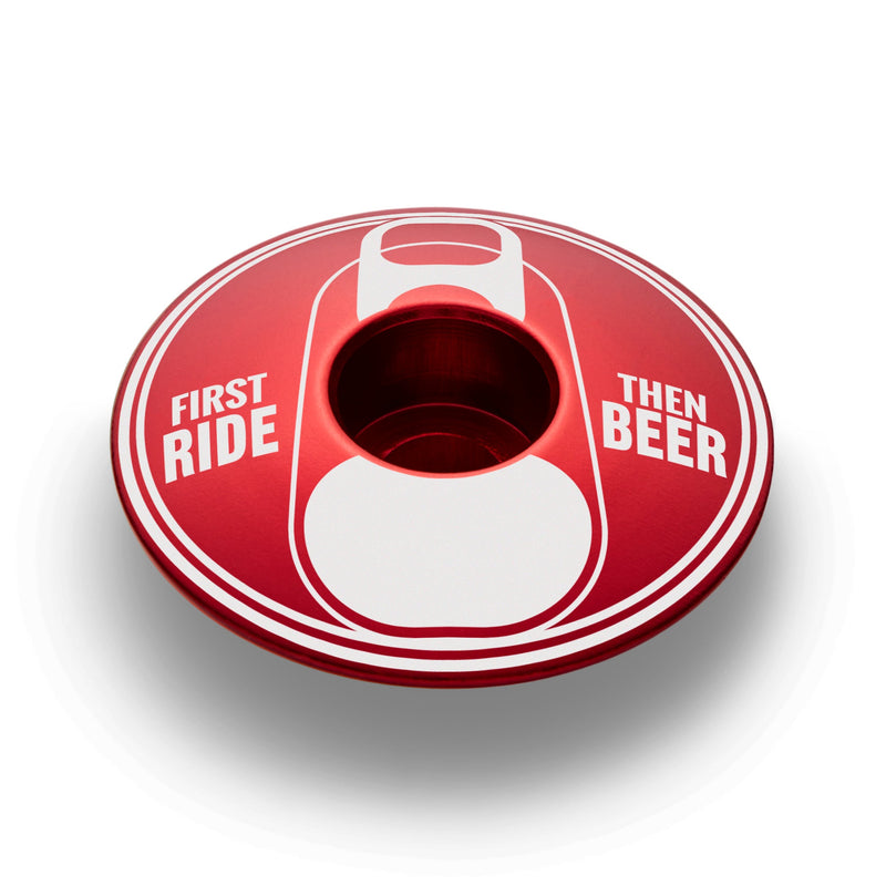 Load image into Gallery viewer, First Ride Then Beer - Bicycle Headset Cap