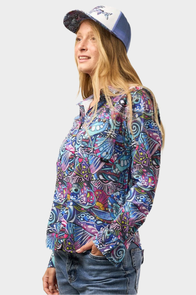 Load image into Gallery viewer, Enchanted Grayling Signature Fishing Shirt